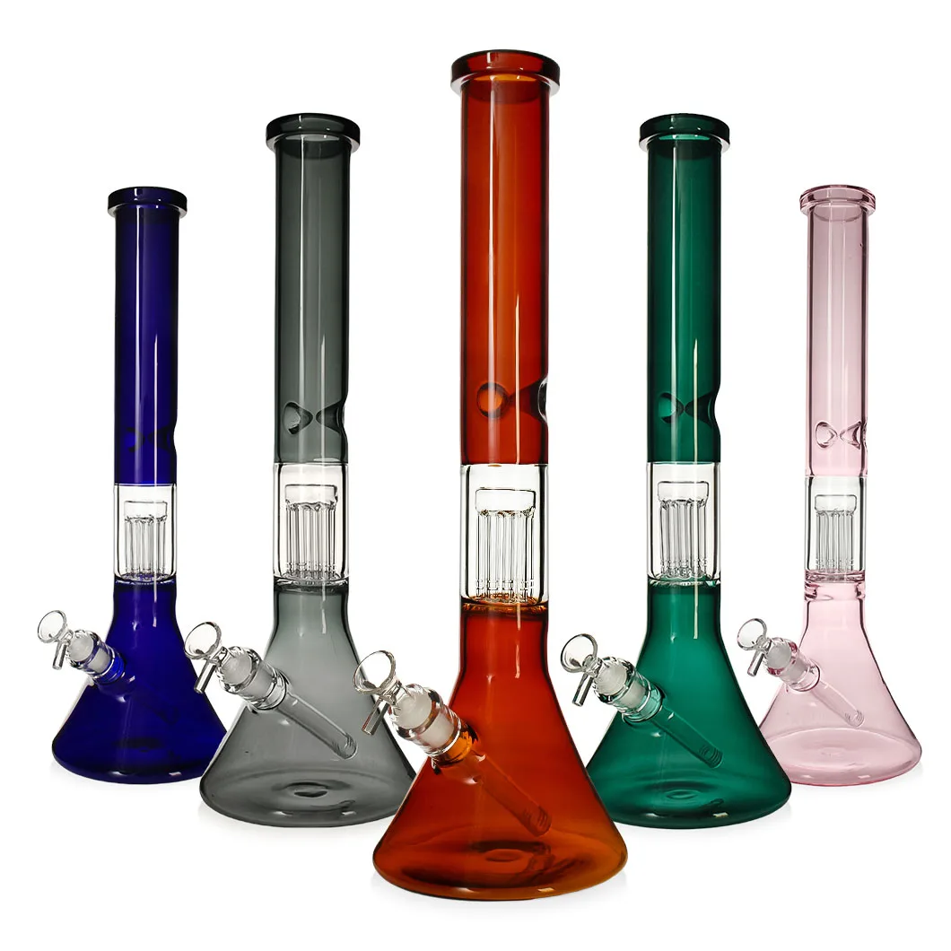 Бонг скляний Top Beaker Color Matrix