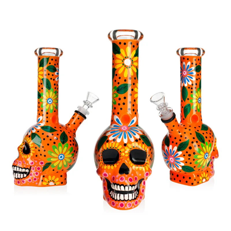 Бонг скляний Amania Sunflower Skull