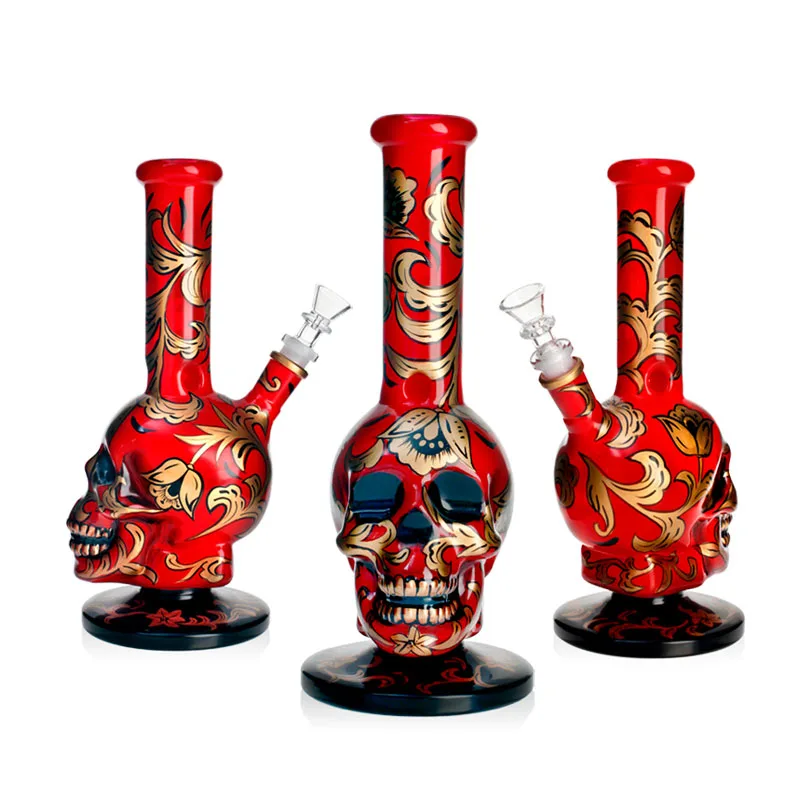 Бонг скляний Red Tulpan Skull