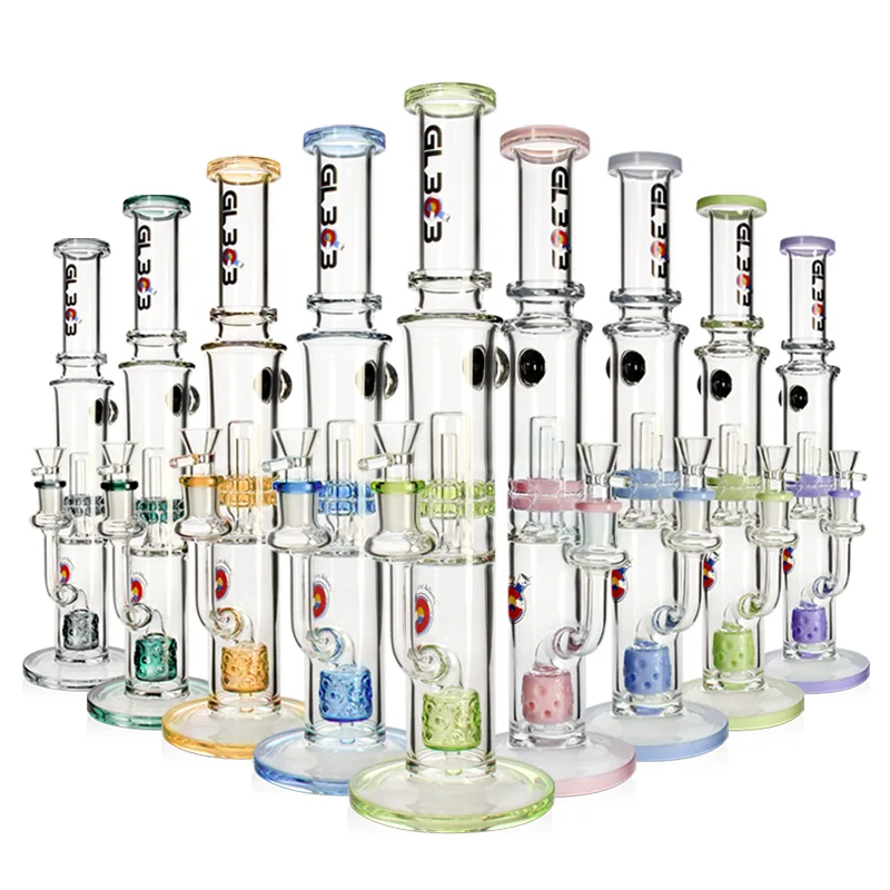 Бонг скляний Honeycomb High Tube 40см