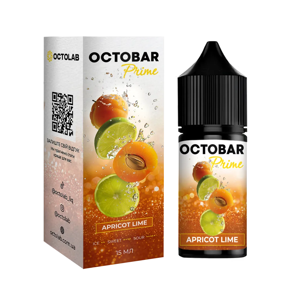 Octobar Prime 30ml набір Apricot Lime