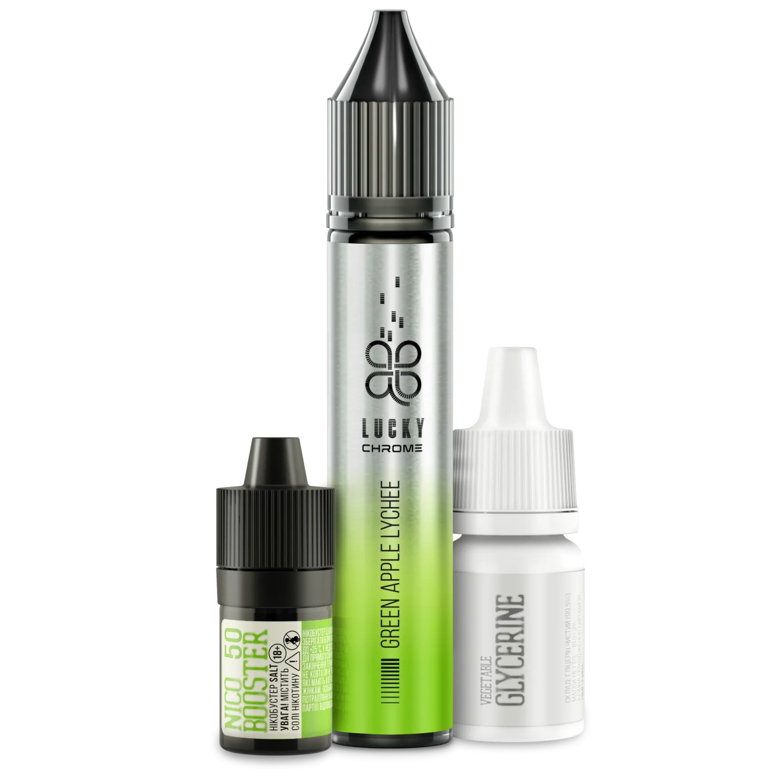 Набір LUCKY Chrome 30ml 50mg - Green Apple Lychee