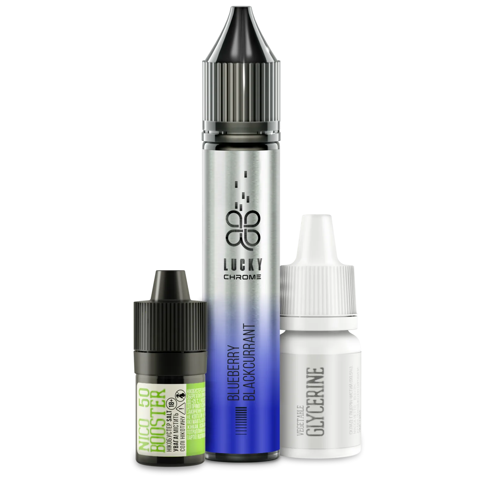 Набір LUCKY Chrome 30ml 50mg - Blueberry Blackcurrant