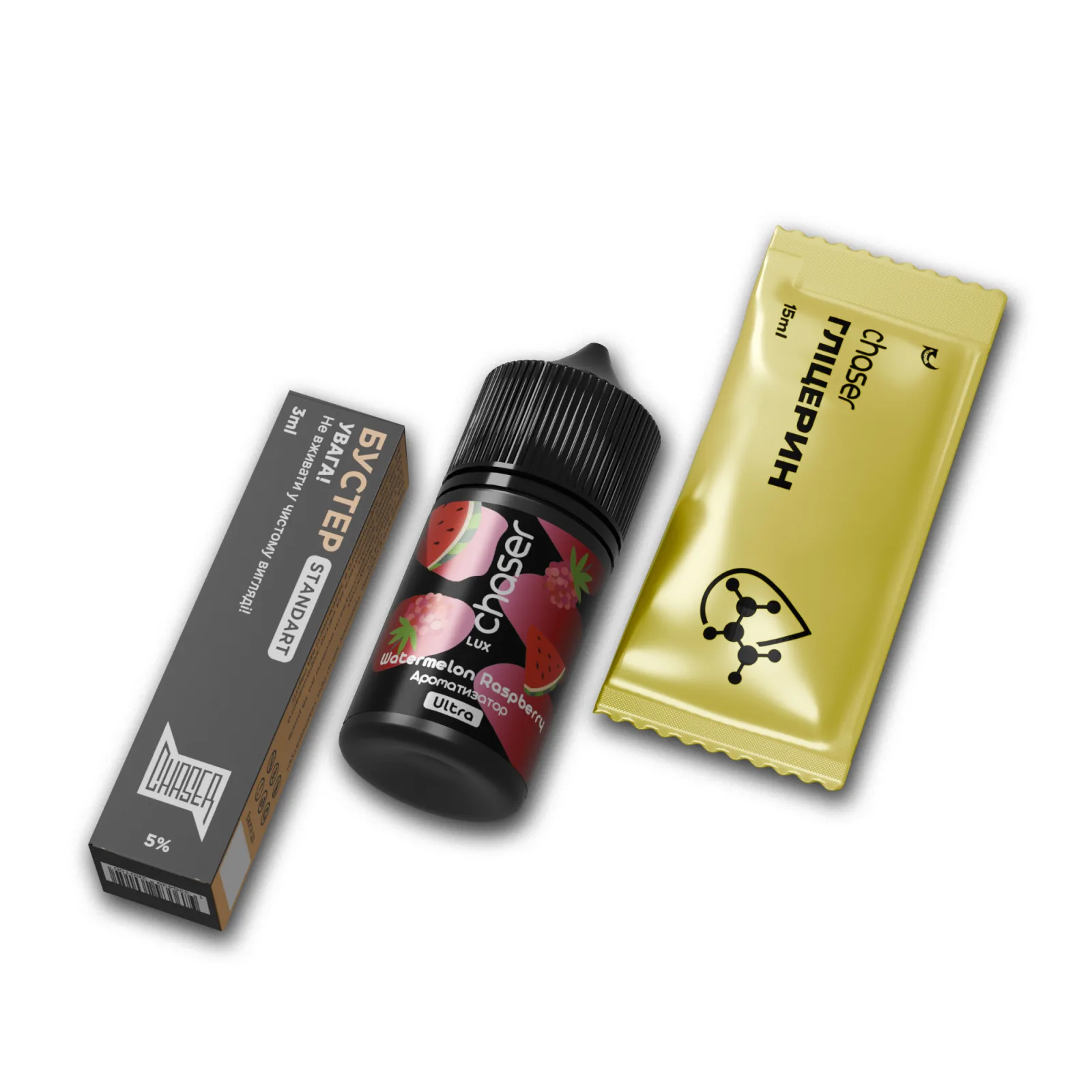 НАБОР CHASER LUX ULTRA 30 ML - WATERMELON RASPBERRY