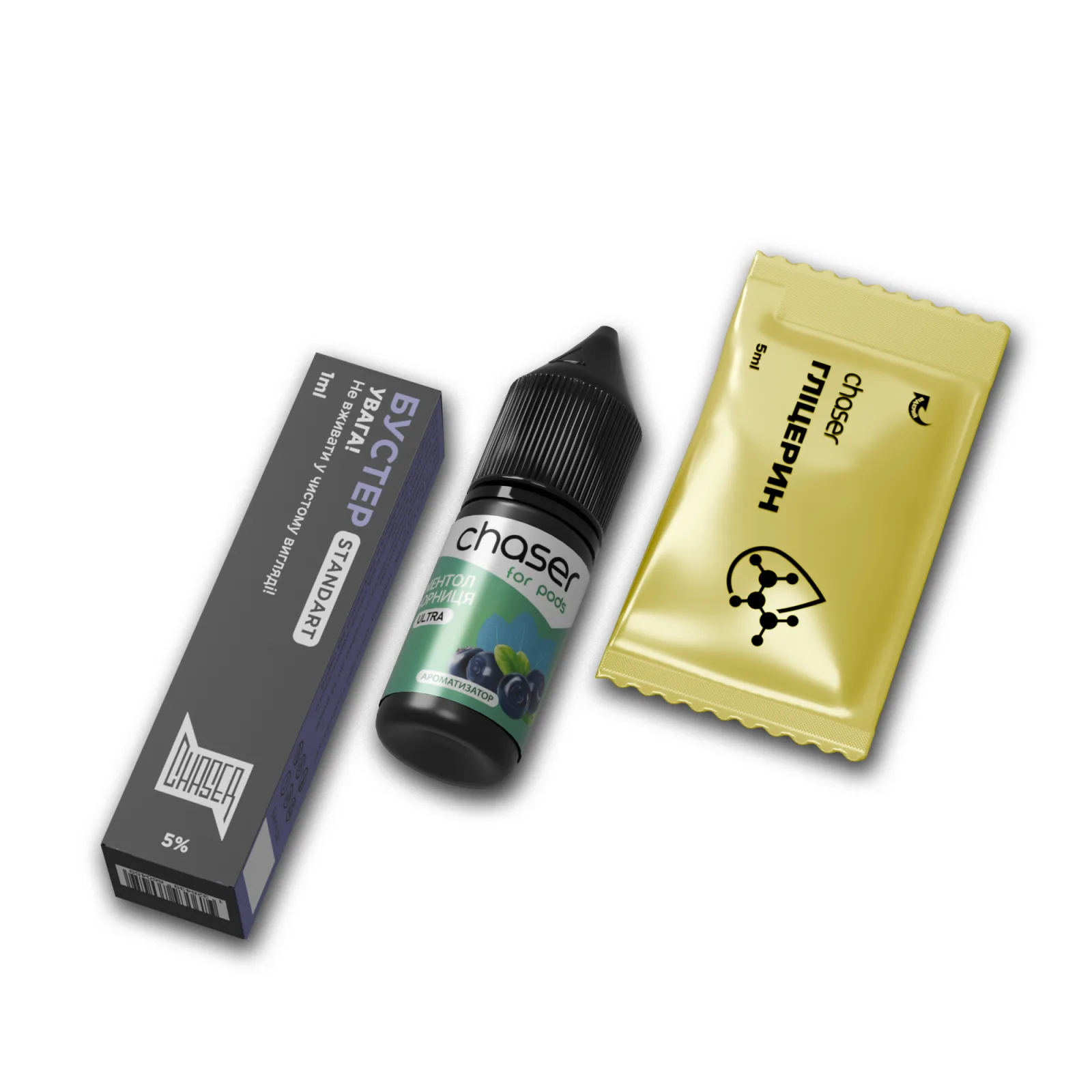 Набір Chaser F/P ULTRA 10ml 50mg - ЧОРНИЦЯ З МЕНТОЛОМ