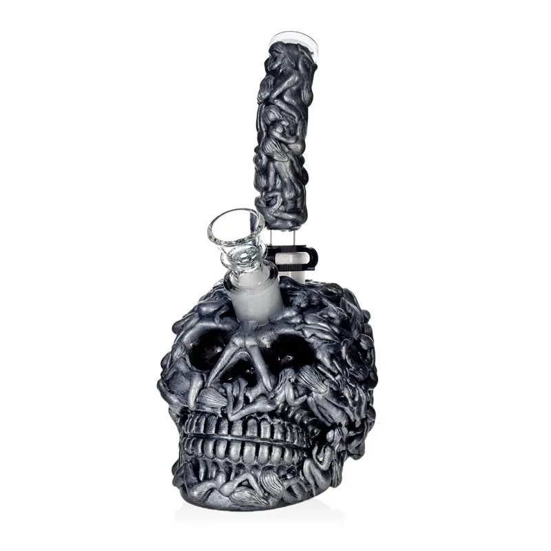 Бонг скляний Classic Skull Black