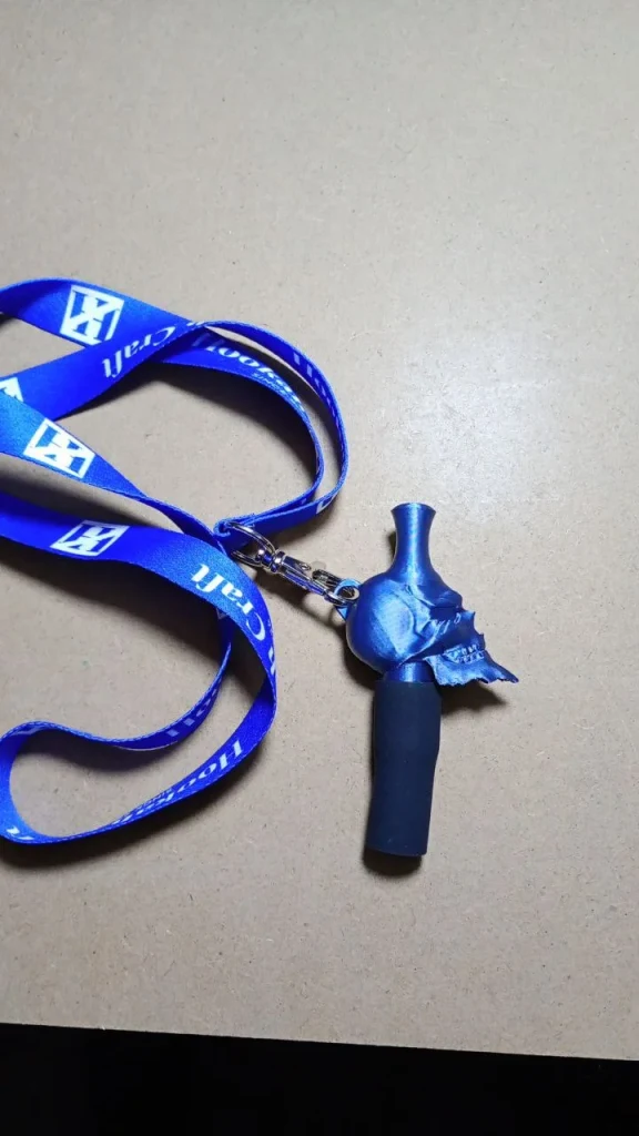 Персональний мундштук HK Scull Titanium Blue