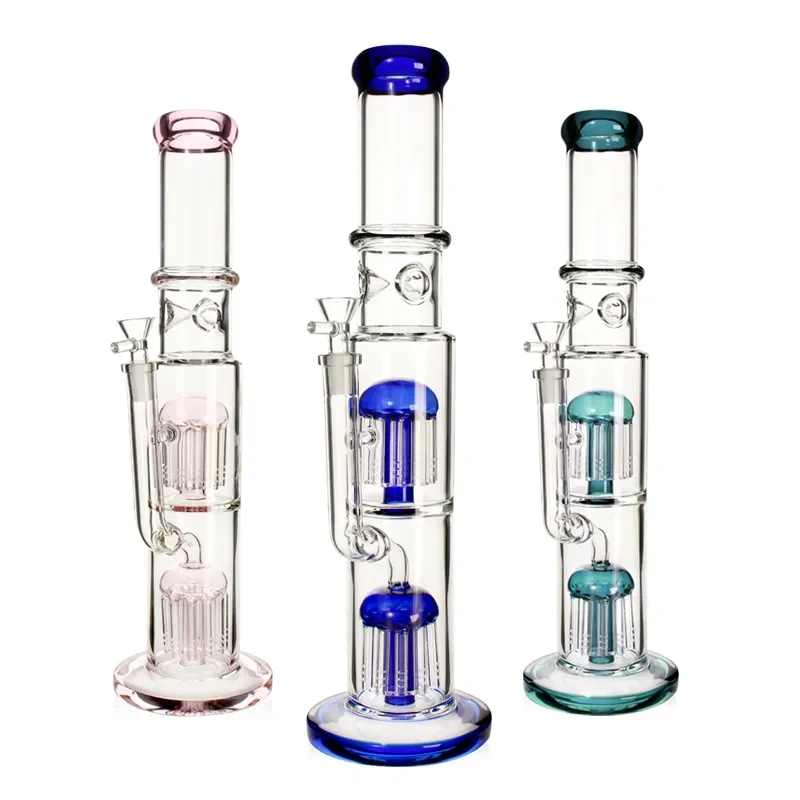 Бонг скляний Double Arms Tube 2 40см