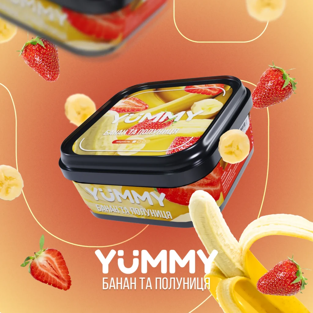 Yummy 250г Банан та полуниця
