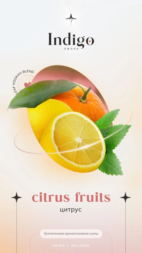 Indigo 100г New Citrus fruits - Цитрус м'ята