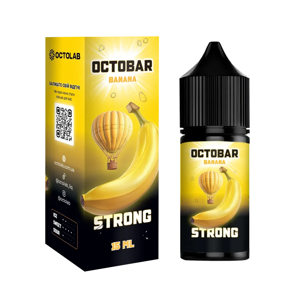 Octobar Strong набір Banana 30ml