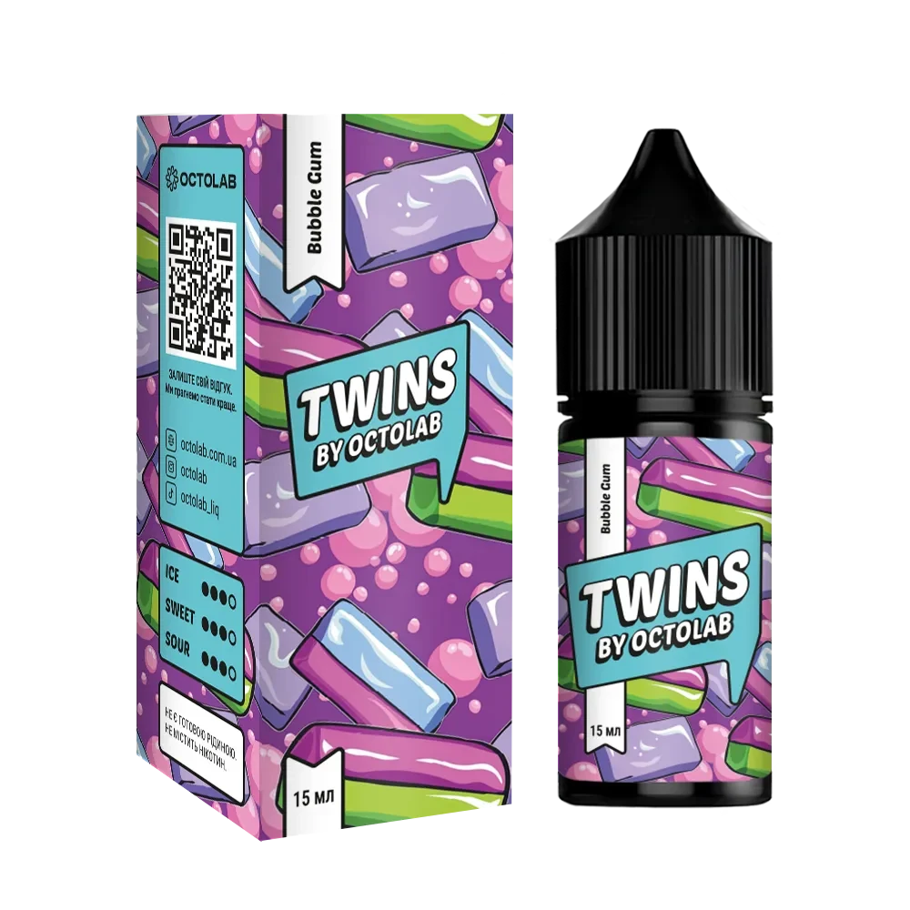 Twins 30ml набір Bubble Gum