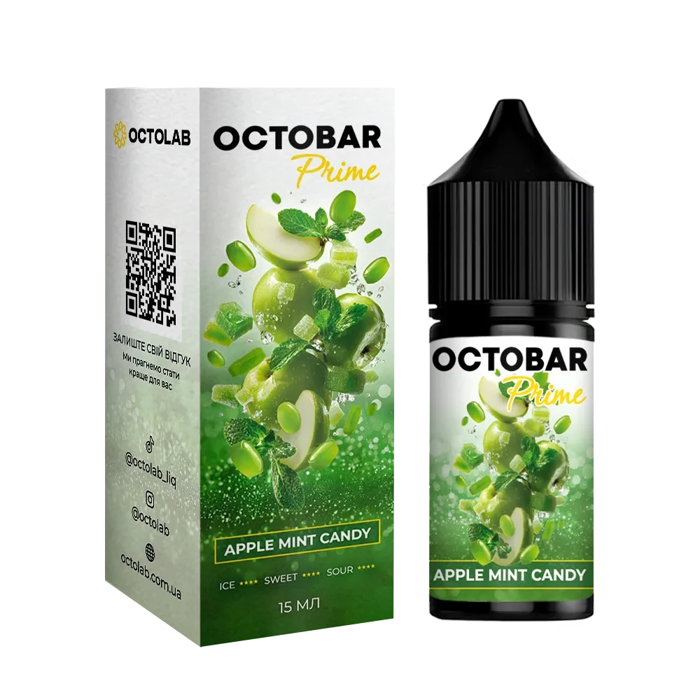 Octobar Prime 30ml набір Apple Mint Candy