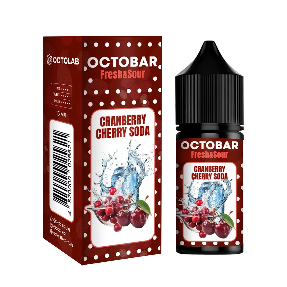Octobar Fresh & Sour набір 30ml Cranberry Cherry Soda