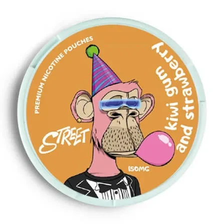 Street - Kiwi & gum strawberry 150mg (Киві та полуниця)