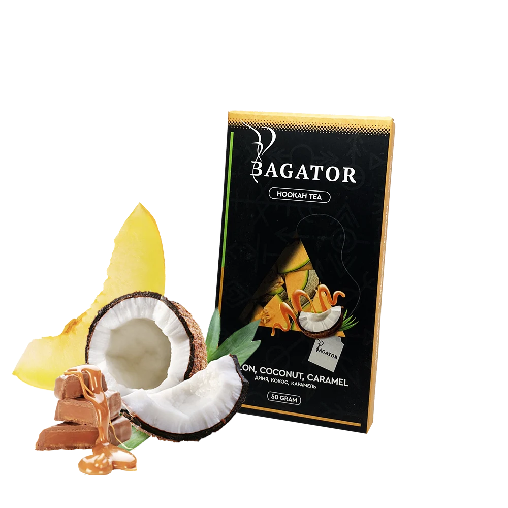 Bagator Hookah Tea - Диня Кокос Карамель 50г