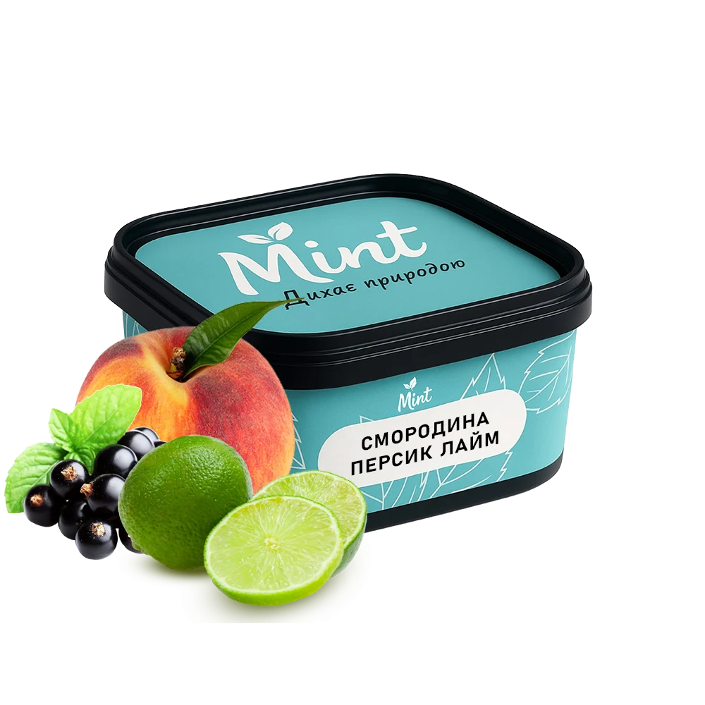 Безтютюнова суміш MINT - Смородина Персик Лайм 200г