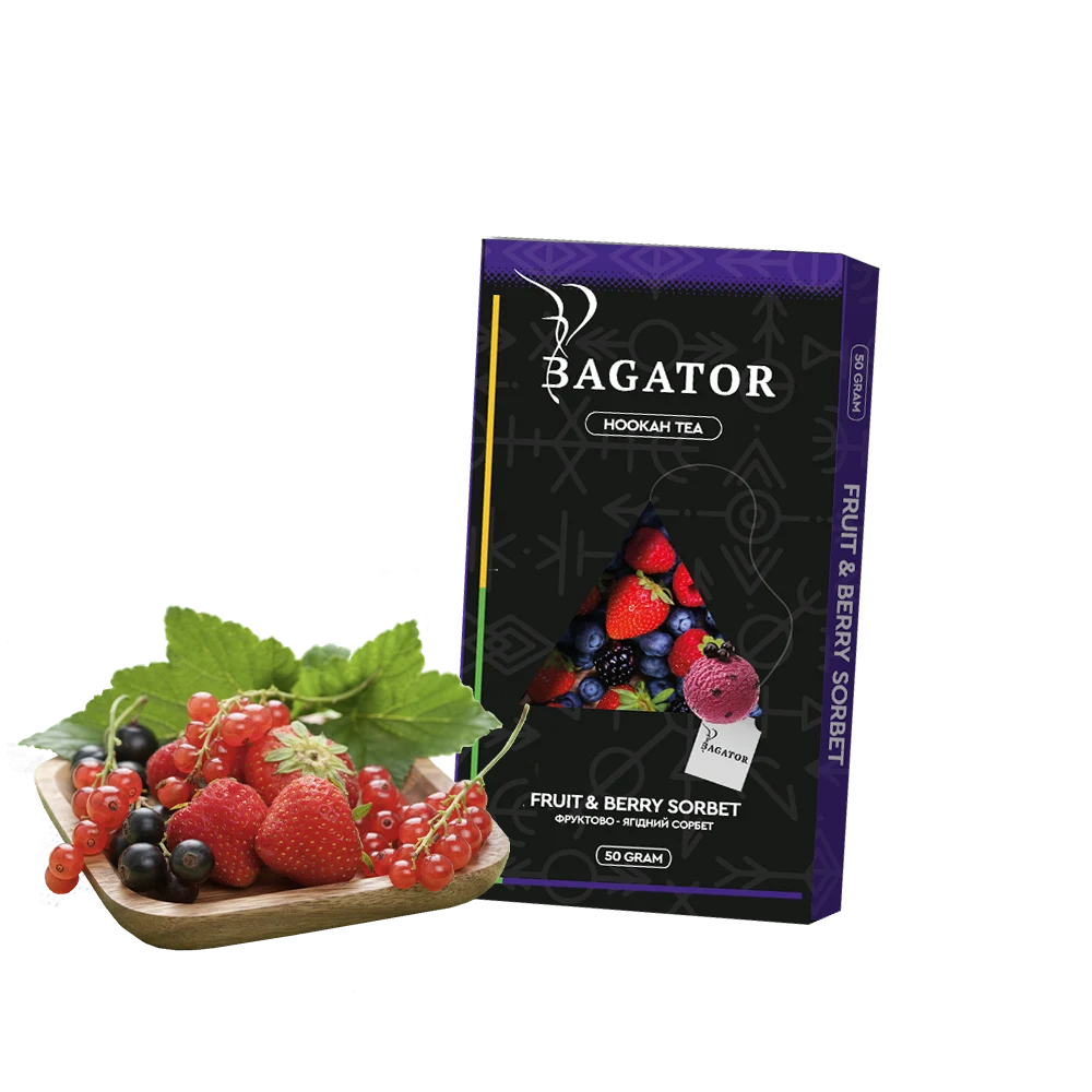 Bagator Hookah Tea - Фруктово Ягідний Сорбет 50г